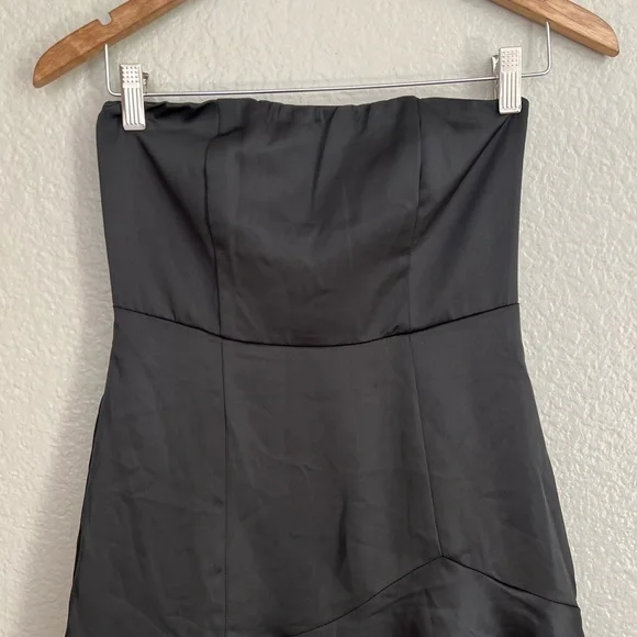 Blissfully Beautiful Black Satin Strapless Tiered Maxi Dress is available  for purchase on au PAY Market - Imported Goods Online Store Co.Ltd. | au  PAY Market - Online Shopping Site